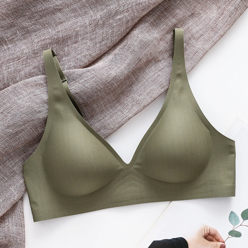 Seamless Jelly V Neck Wireless Bra
